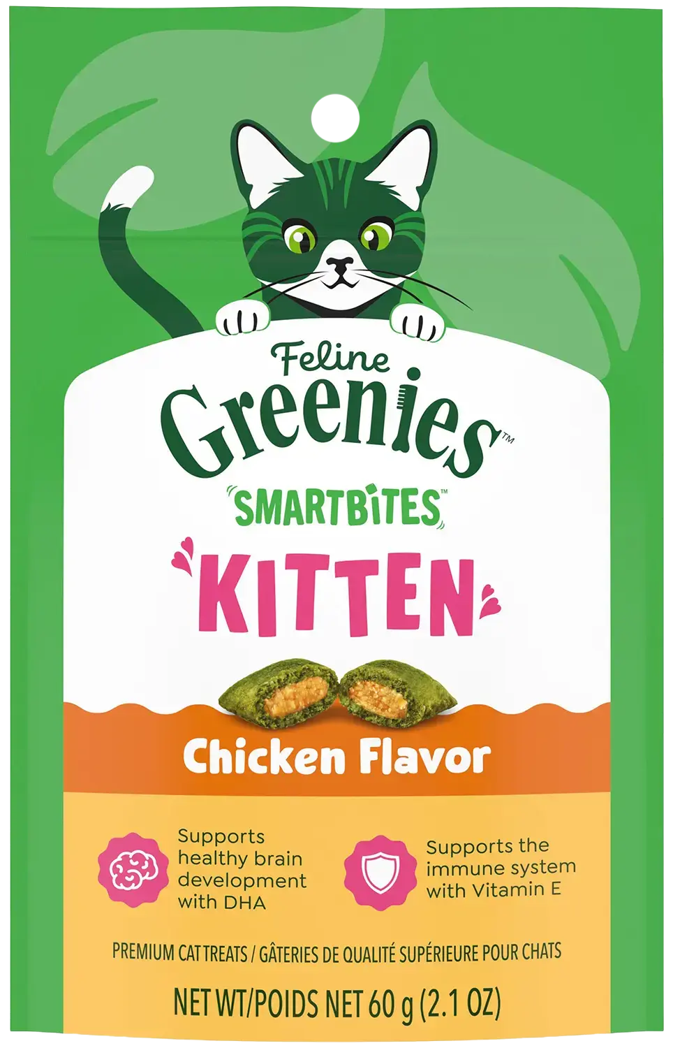 Greenies Feline SmartBites Chicken Healthy Kitten Treats