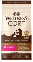 Wellness CORE Grain-Free Adult Dry Cat Food Turkey, Turkey Meal & Duck Recipe 5-lb