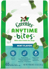 Greenies Anytime Bites Bite-Size Dog Dental Treats Mint 10.3-oz