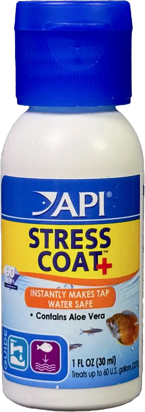 Front of API Stress Coat No Pump Remedy Aquarium Water Conditioner 1-oz
