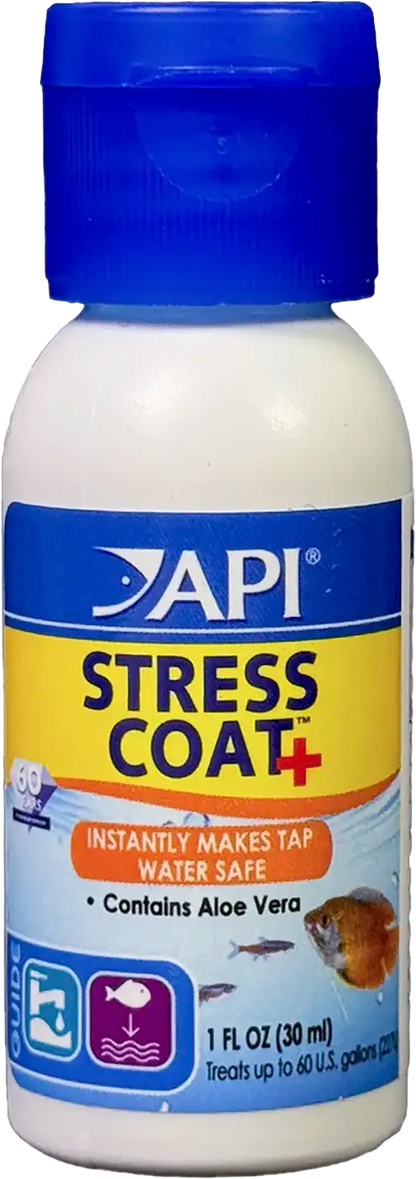 Front of API Stress Coat No Pump Remedy Aquarium Water Conditioner 1-oz