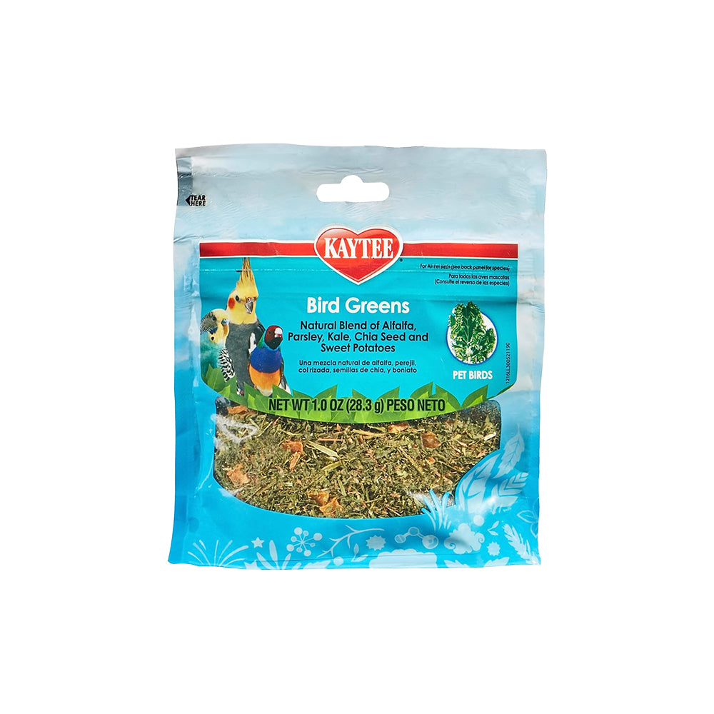Kaytee Bird Greens Treat for All Pet Birds 1-oz, Kwik Pets