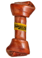 Savory Prime Supreme Knotted Rawhide Bones in Bulk Beef 4-5 in