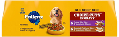Pedigree Homestyle Meals Adult Wet Dog Food Variety Pack Prime Rib & Roasted Chicken 12 Count 9.9-lb