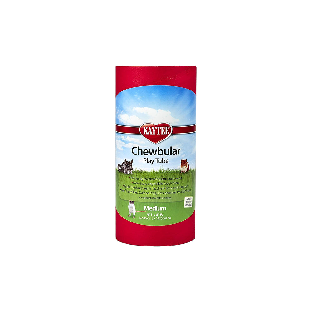 Kaytee Chewbular Play Tube for Small Animals Medium, Kwik Pets