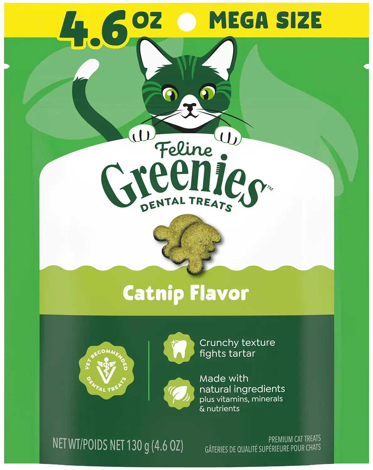 Greenies Feline Catnip Adult Cat Dental Treats
