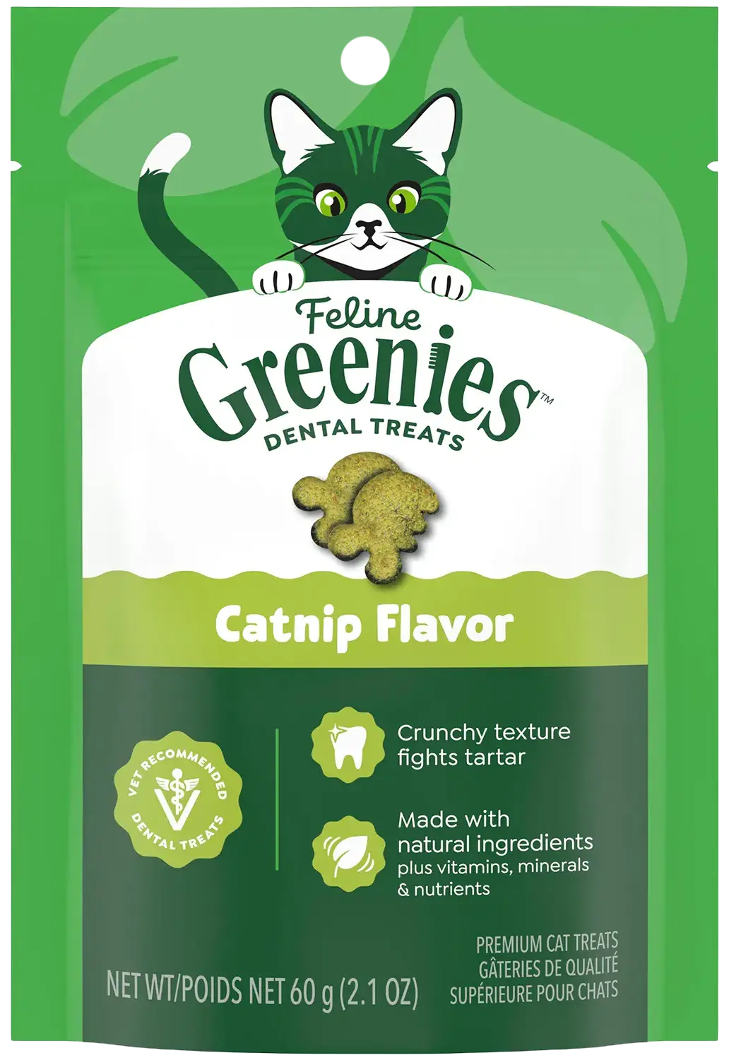 Greenies Feline Catnip Adult Cat Dental Treats