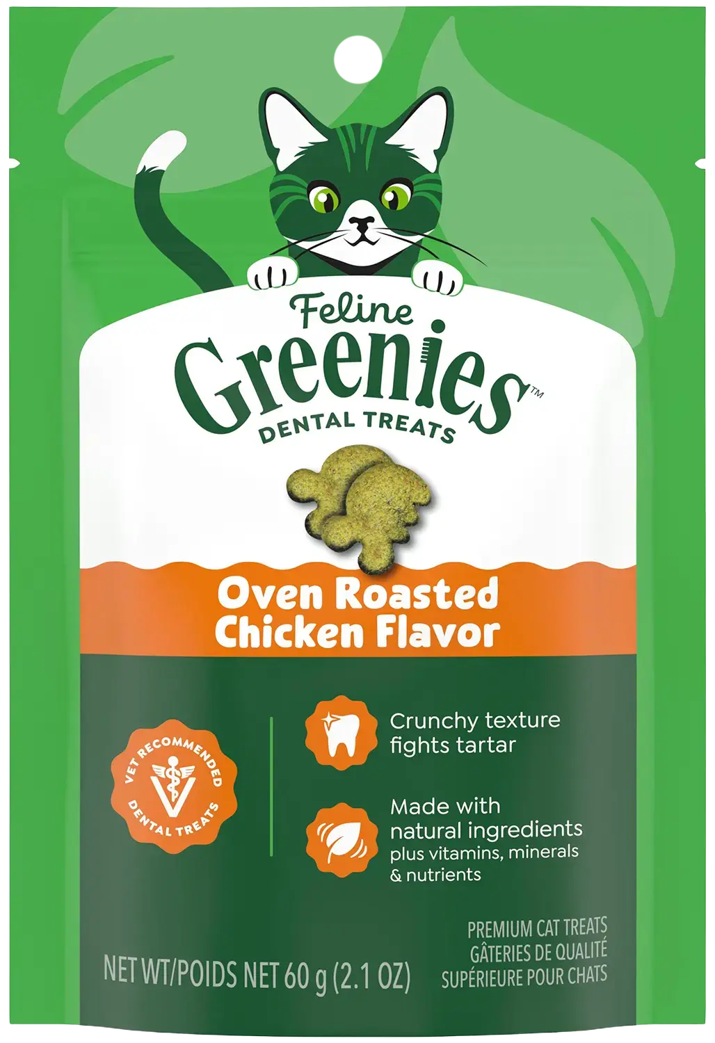 Greenies Feline Oven Roasted Chicken Adult Cat Dental Treats