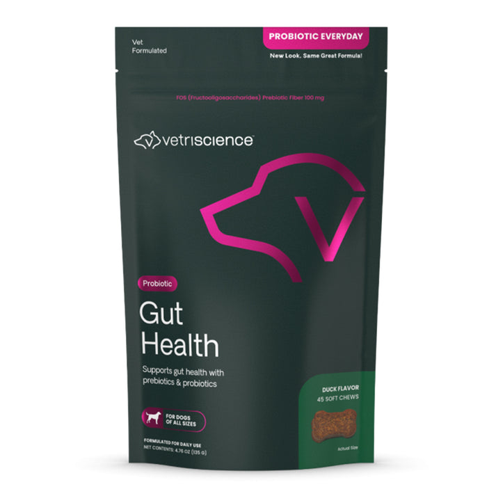 VetriScience Probiotic Everyday Dog Chews Duck Flavor 45 Count