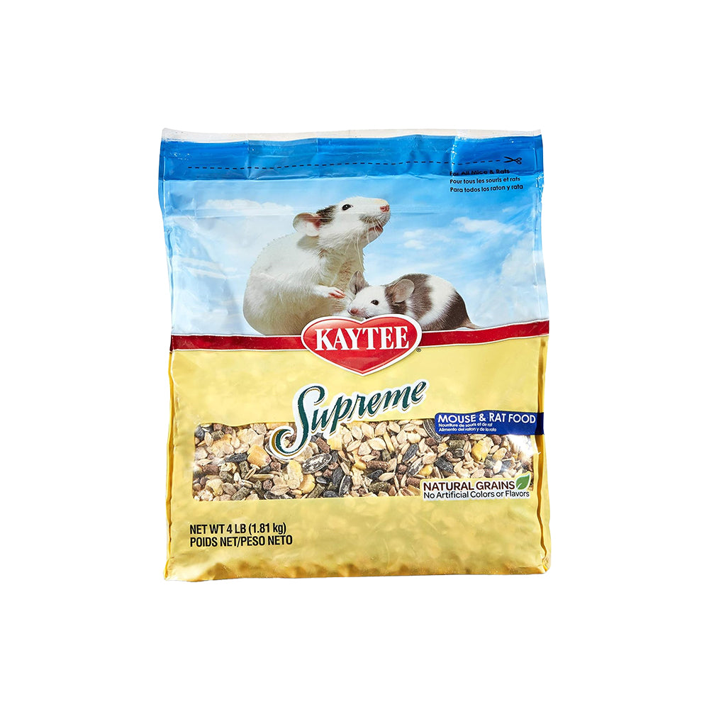 Kaytee Supreme Mouse & Rat Food 4-lb, Kwik Pets