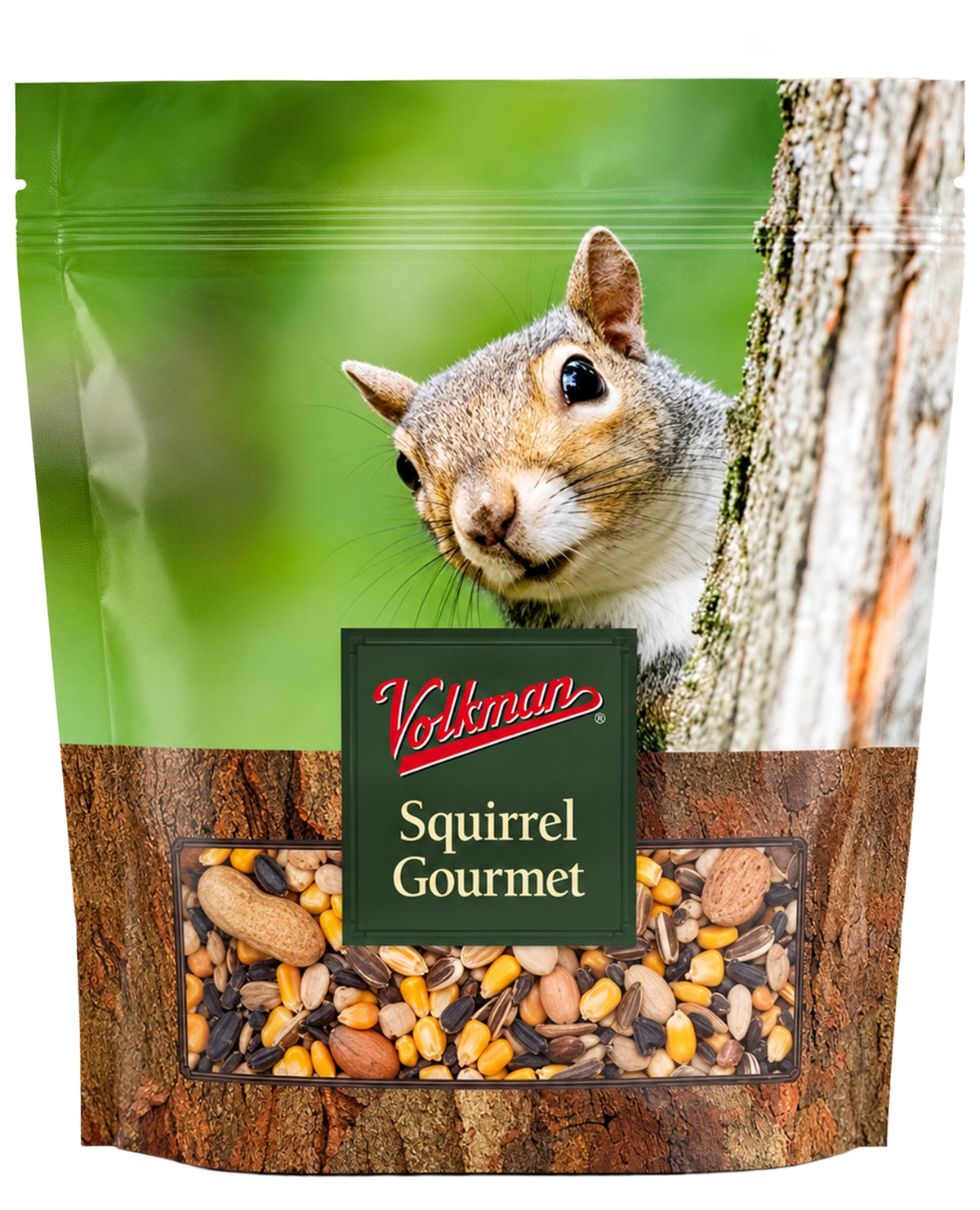 Front of Volkman Seed Company Small Animal Squirrel Gourmet Mix Dry Food 4-lb