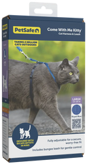 PetSafe Premier Come With Me Kitty Harness & Bungee Leash Combo Royal Blue/Navy Large