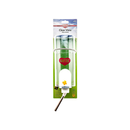 Front of Kaytee Clear Water Bottle Single 32-oz