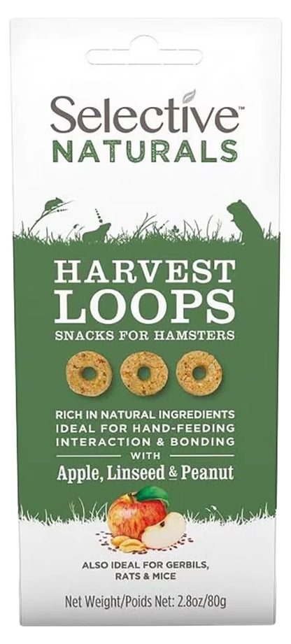 Front of Science Selective Naturals Harvest Loops with Apple, Linseed & Peanut Hamster Treats 2.8-oz