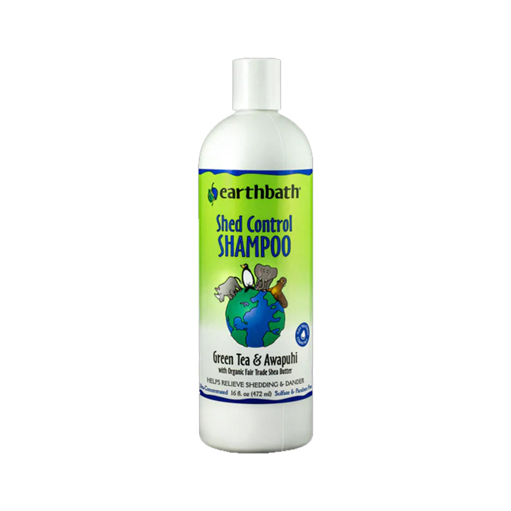Earthbath Shed Control Pet Shampoo Green Tea & Awapuhi 16-oz