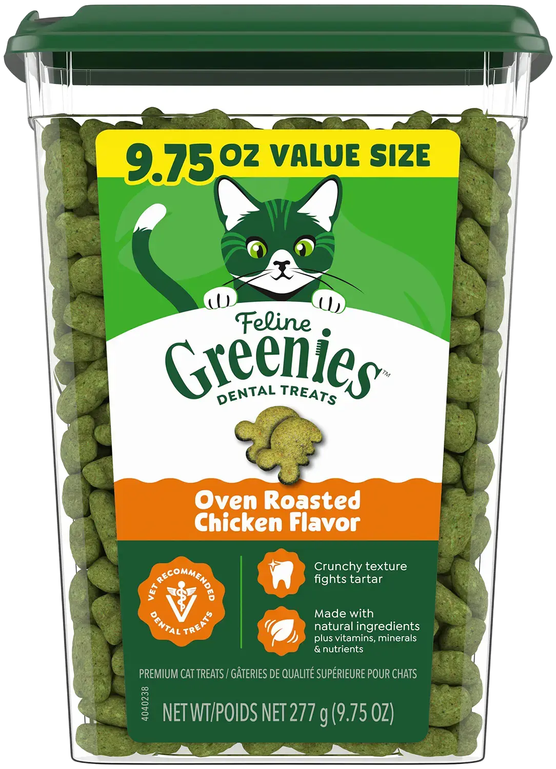 Greenies Feline Oven Roasted Chicken Adult Cat Dental Treats