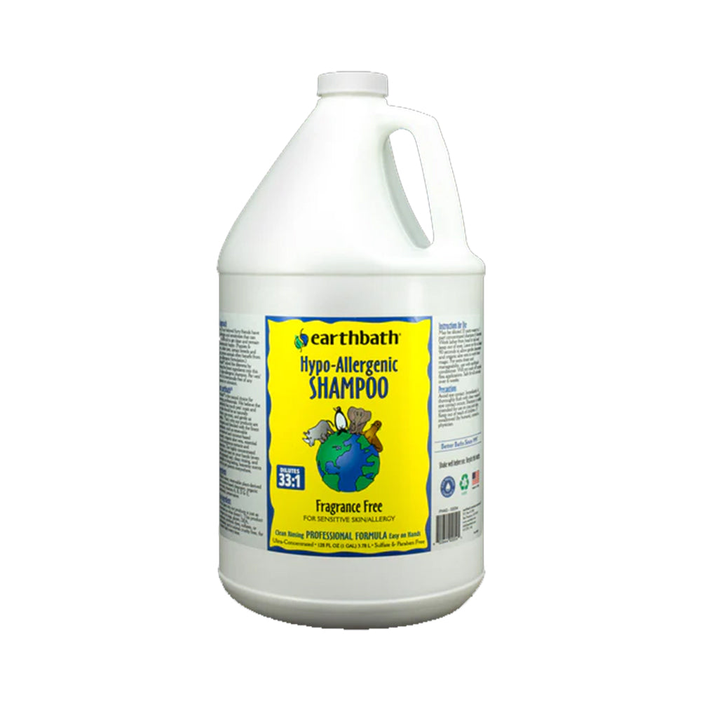 Earthbath Hypo-Allergenic Pet Shampoo Fragrance Free 128-oz