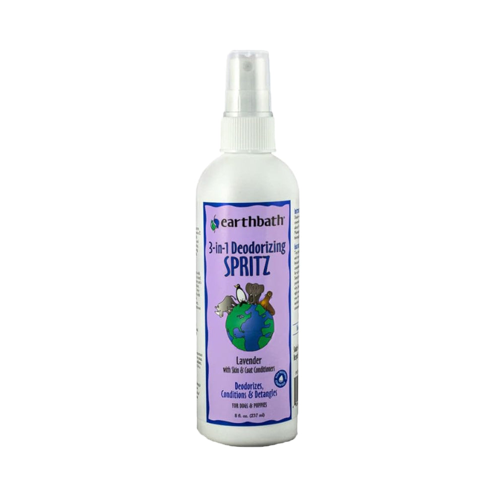 Earthbath 3-in-1 Deodorizing Spritz for Dogs Lavender 8-oz