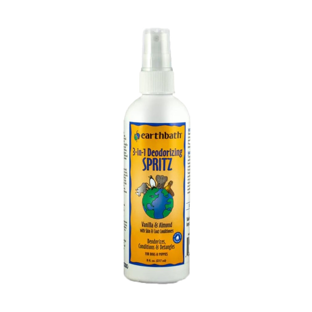 Earthbath 3-in-1 Deodorizing Spritz for Dogs Vanilla & Almond 8-oz