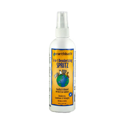 Earthbath 3-in-1 Deodorizing Spritz for Dogs Vanilla & Almond 8-oz