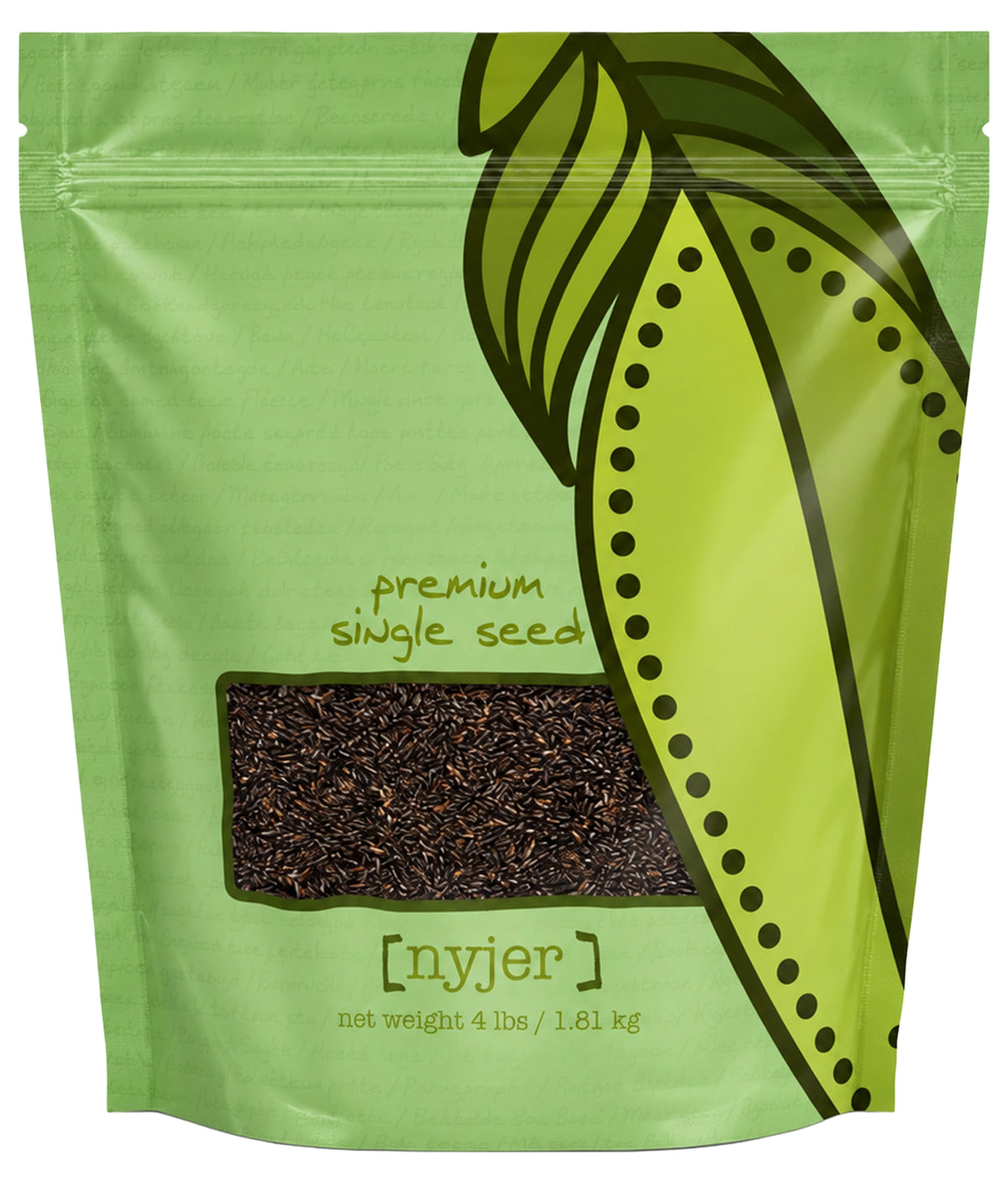 Front of Volkman Seed Company Premium Single Seed Nyjer Bird Food 4-lb