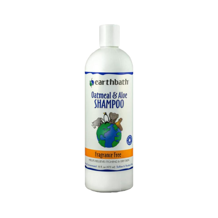 Earthbath Oatmeal & Aloe Pet Shampoo Fragrance Free 16-oz