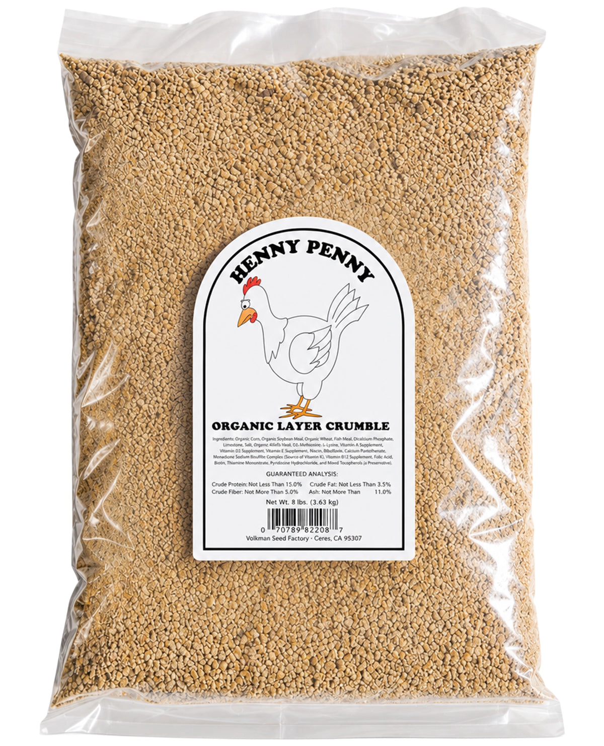 Front of Volkman Seed Company Layer Pellet Blend Chicken Treat 8-lb