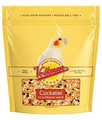 Volkman Seed Company Avian Science Super Cockatiel Bird Treat without Sunflower Seeds 4-lb