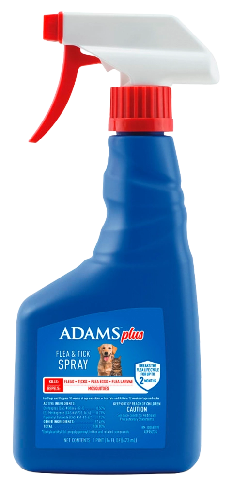 Adams Plus Flea & Tick Spray for Dogs & Cats