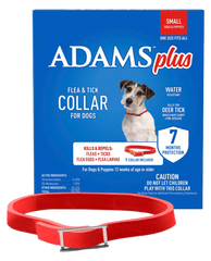 Adams Plus Flea & Tick Red Collar for Dogs Small