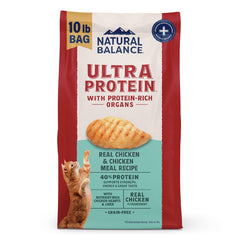 Natural Balance Ultra Protein Dry Cat Food Real Chicken & Chicken Meal 10-lb