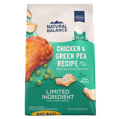 Natural Balance Pet Foods Limited Ingredient Grain Free Dry Cat Food Green Pea & Chicken 15-lb