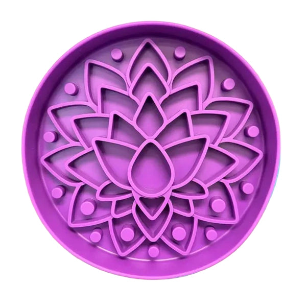 Koira Silicone Dog Slow Feeder with Suction Cup Purple Lotus