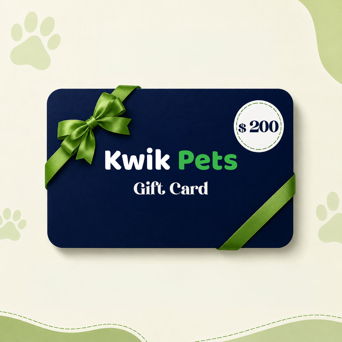 Kwik Pets eGift Card $200