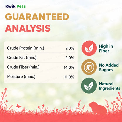 Guaranteed Analysis of Science Selective Woodland Loops with Dandelion & Rosehip Guinea Pig Treats 2.8-oz