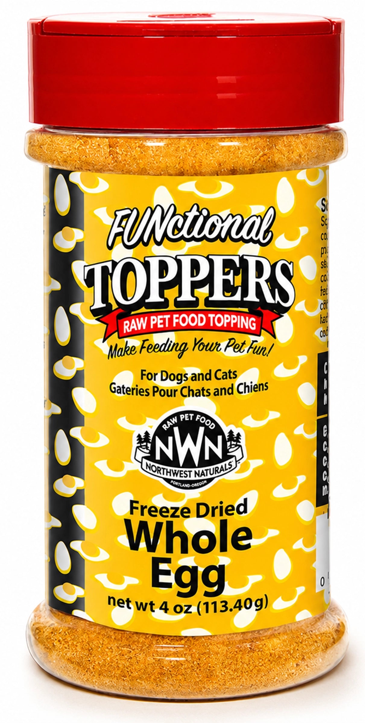 Northwest Naturals Functional Freeze Dried Dog & Cat Food Topper Whole Egg 4-oz