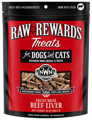 Northwest Naturals Raw Rewards Freeze Dried Dog & Cat Treats Beef Liver 10-oz