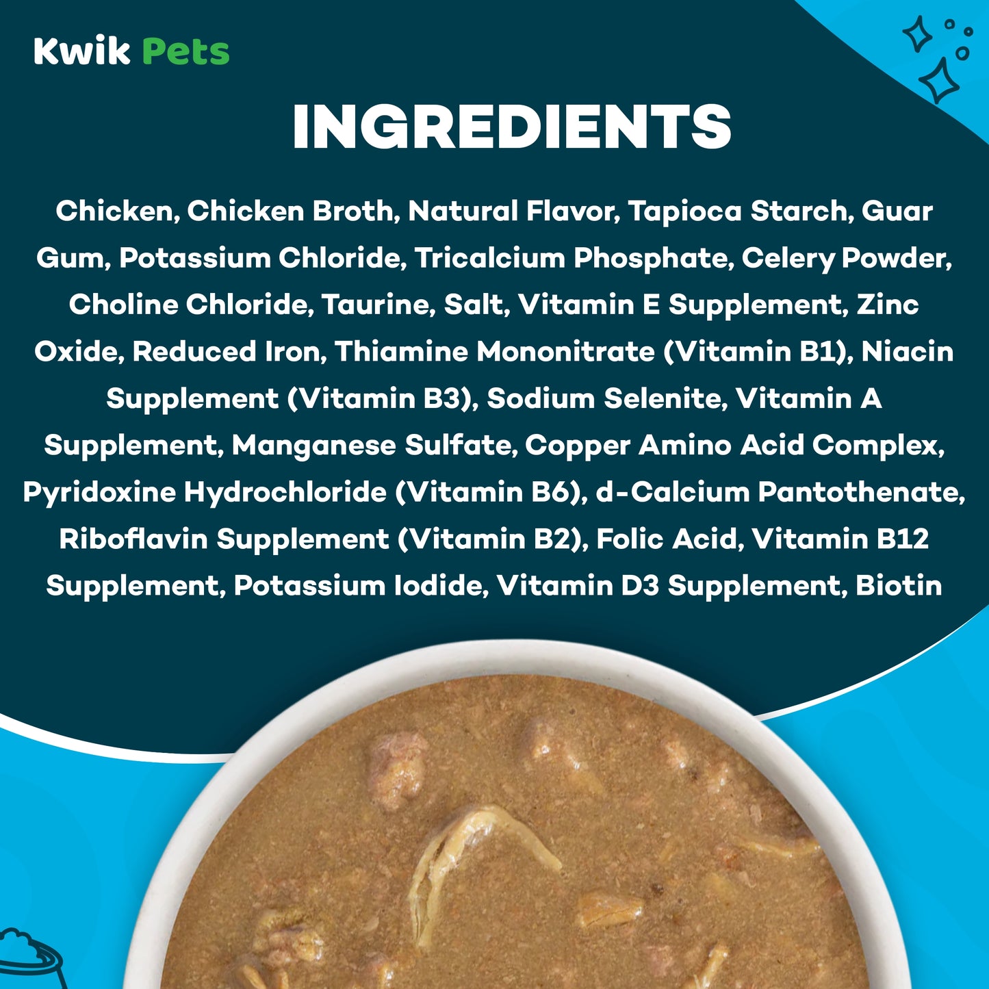 Ingredients info of Weruva B.F.F. OMG Chicken Cloud 9 Dinner in Gravy Wet Cat Food 5.5-oz