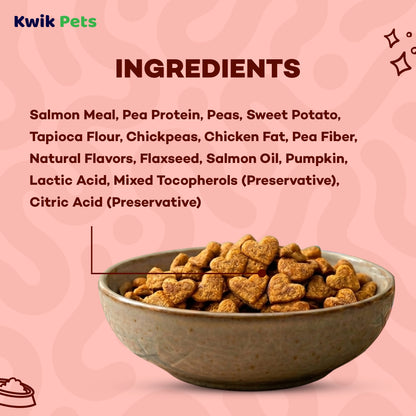 Ingredients info of Weruva B.F.F. Toodzies Crunchy Salmon Cat Treats 2-oz