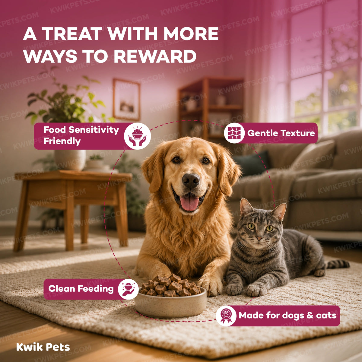Benefits of Northwest Naturals Raw Rewards Freeze Dried Dog & Cat Treats Beef Heart 10-oz