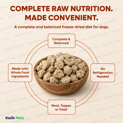 Benefits of Northwest Naturals Freeze Dried Raw Diet Dog Food Chicken & Salmon Recipe 25-oz