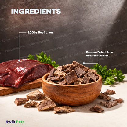 Ingredients info of Northwest Naturals Raw Rewards Freeze Dried Dog & Cat Treats Beef Liver 10-oz