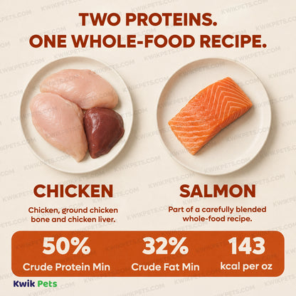 Ingredients info of Northwest Naturals Freeze Dried Raw Diet Dog Food Chicken & Salmon Recipe 25-oz