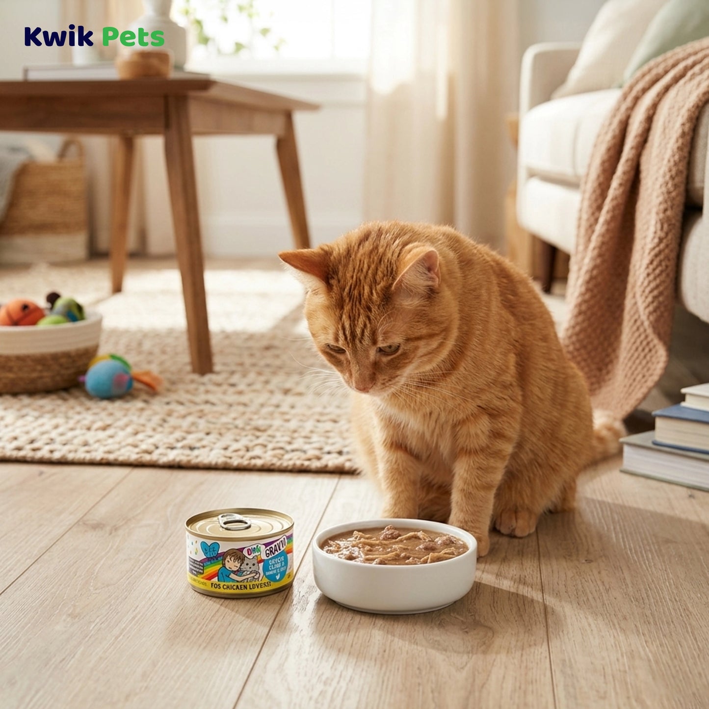 Lifestyle of Weruva B.F.F. OMG Chicken Cloud 9 Dinner in Gravy Wet Cat Food 5.5-oz