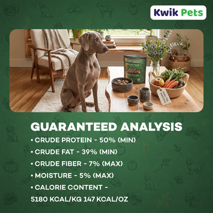 Nutritional of Northwest Naturals Freeze Dried Raw Diet Dog Food Lamb Recipe 12-oz