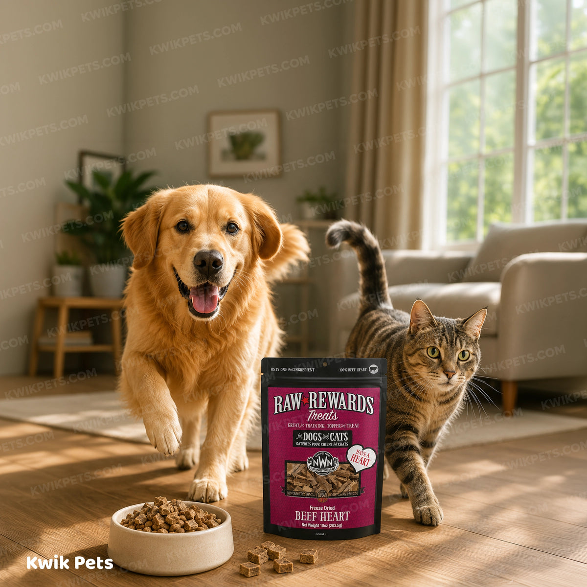 Lifestyle of Northwest Naturals Raw Rewards Freeze Dried Dog & Cat Treats Beef Heart 10-oz