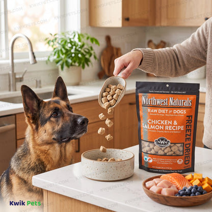 Lifestyle of Northwest Naturals Freeze Dried Raw Diet Dog Food Chicken & Salmon Recipe 25-oz