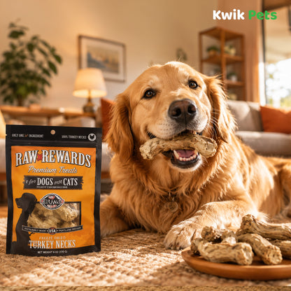Lifestyle of Northwest Naturals Raw Rewards Premium Freeze Dried Dog & Cat Treats Turkey Necks 6-oz