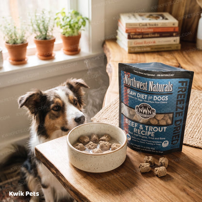 Lifestyle of Northwest Naturals Freeze Dried Raw Diet Dog Food Beef & Trout Recipe 12-oz
