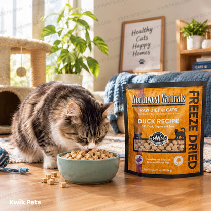Lifestyle of Northwest Naturals Freeze Dried Raw Diet Cat Food Duck Recipe 11-oz